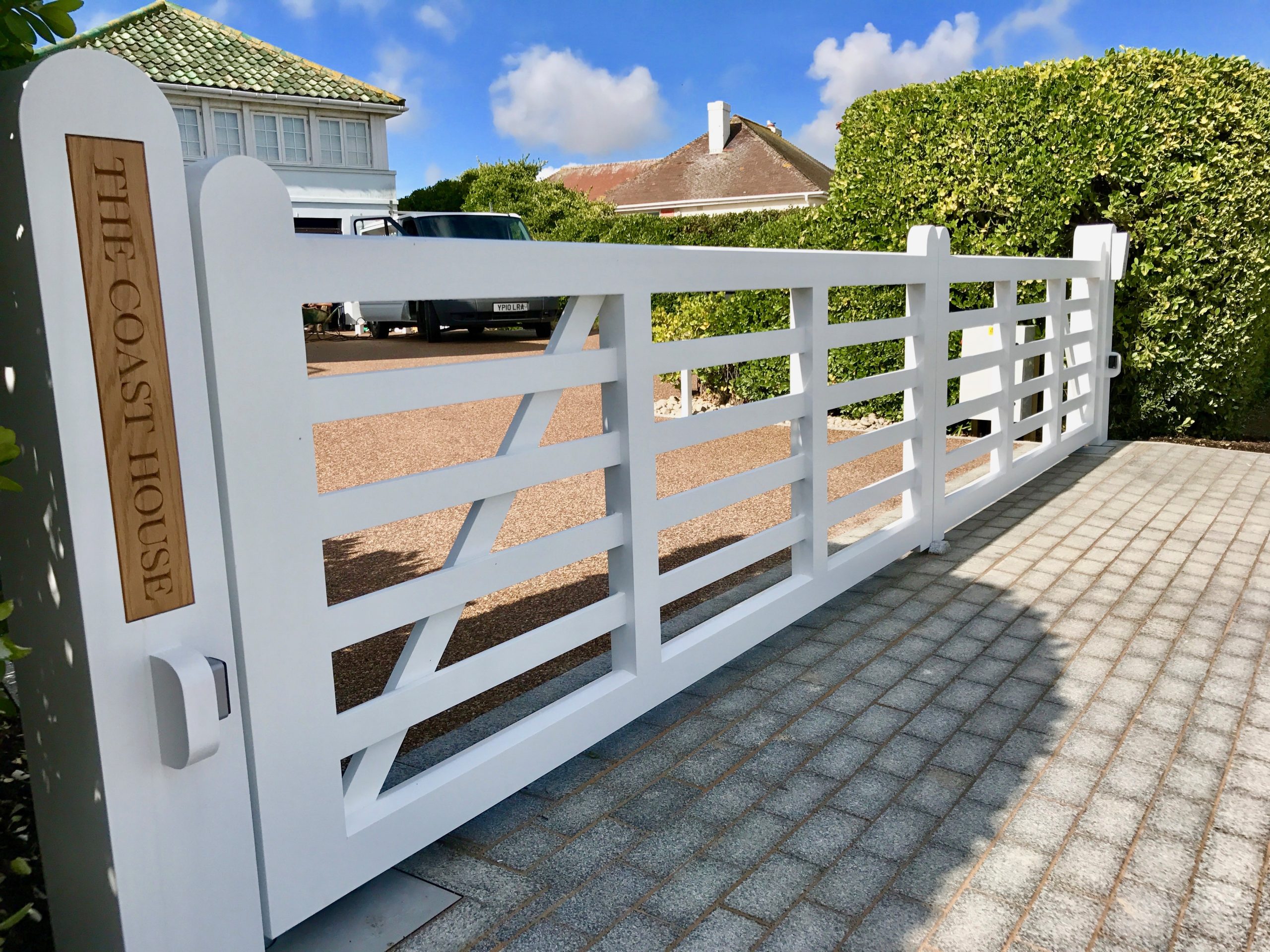 Painted Accoya Gosmere Gates in Dover